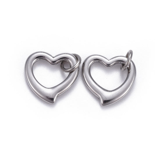 Charm Stainless Steel Corazón