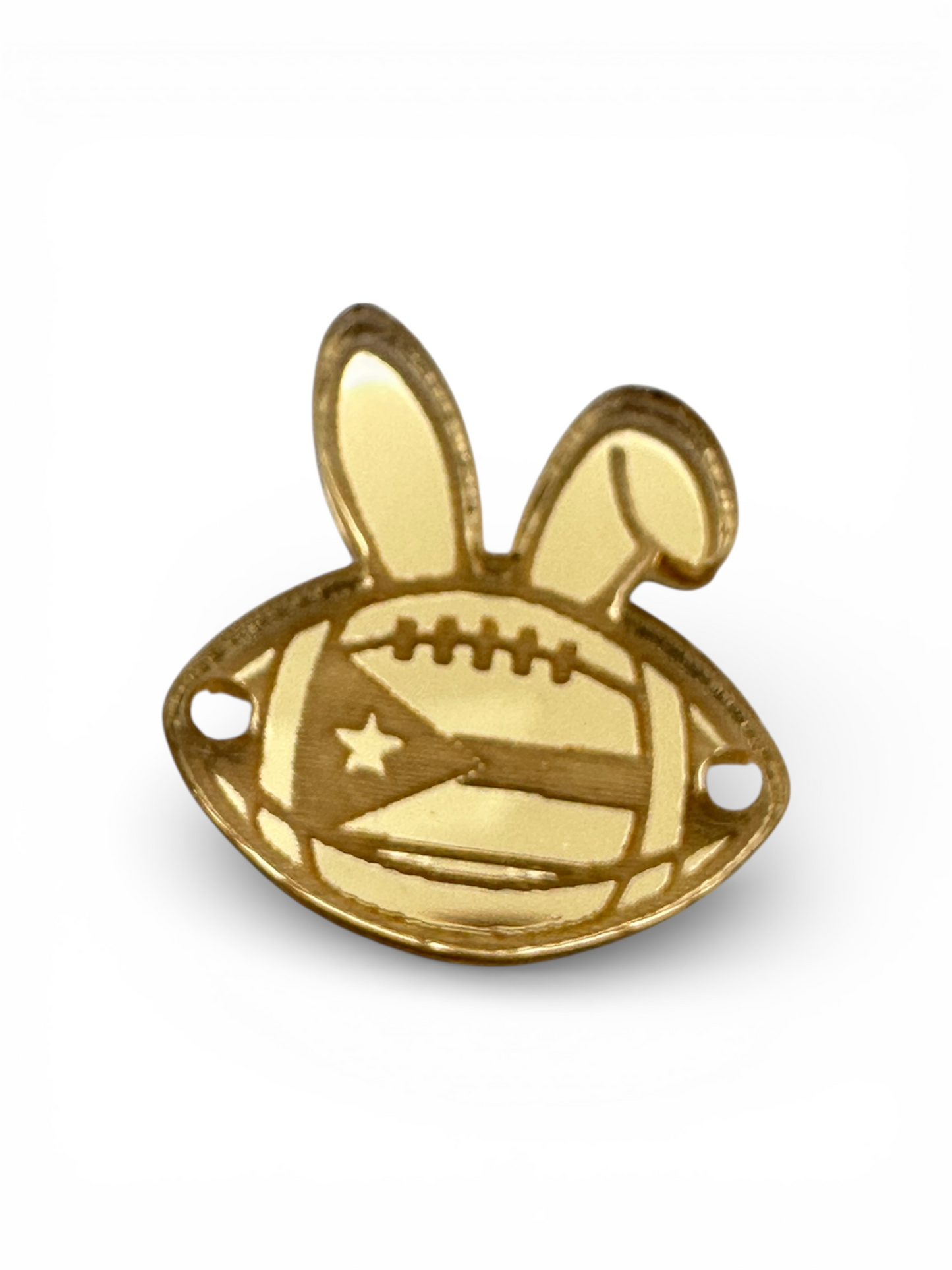 Superbowl   Pendant y conectores en acrílico espejo dorado. Variedad a escoger