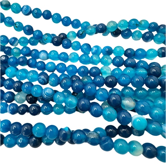 Ágata  Dodge Blue 6mm