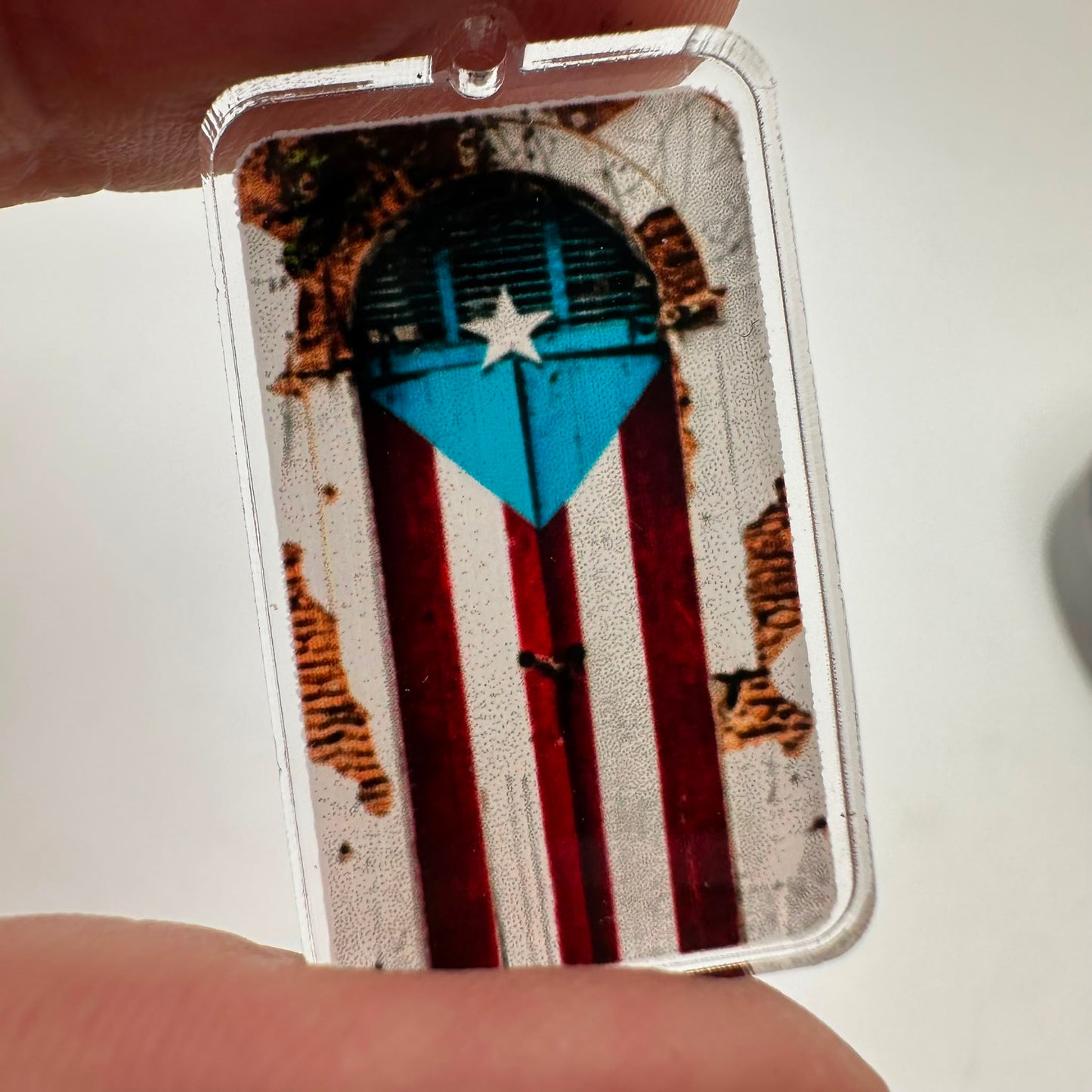 Puerta de Viejo San Juan Puerto Rico Pendant Acrilico Clear