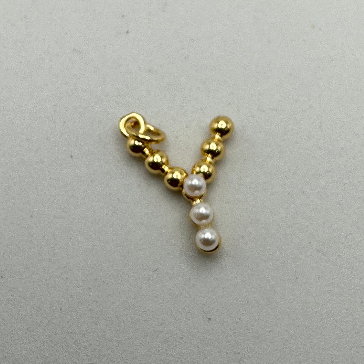 Letras Gold  Perlas en Acrilico Plated 18k