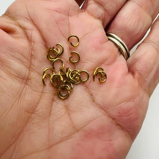 Argollas Stainless Steel 5mm x .8 mm