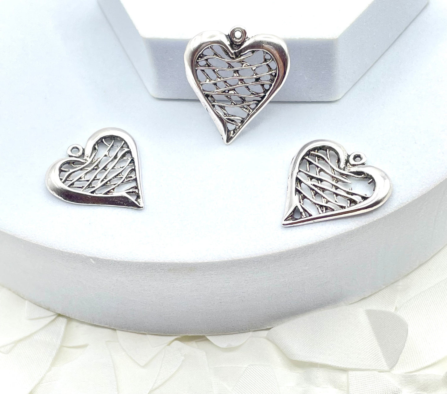 Charm de Corazón en Pewter