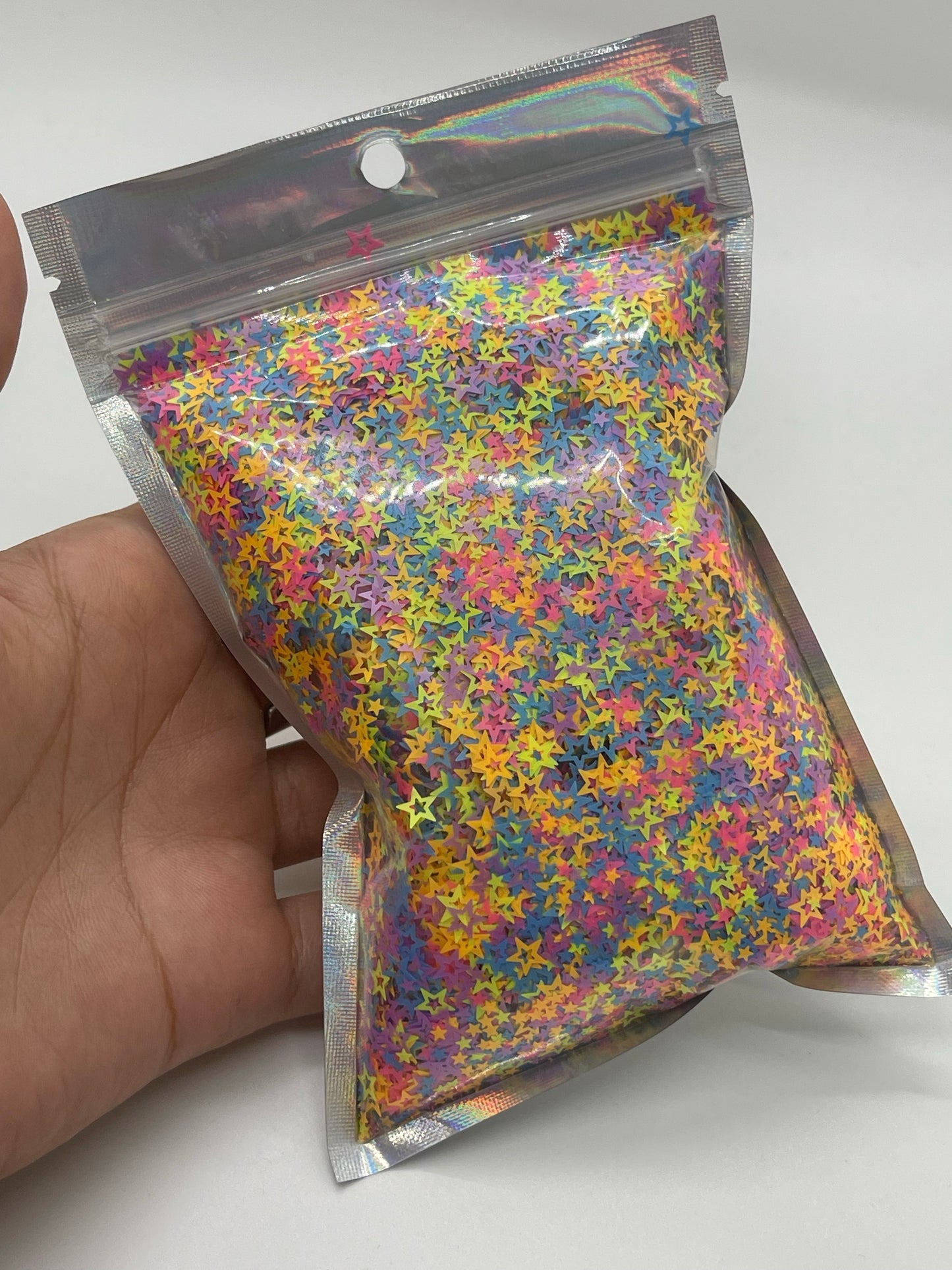 Rainbow Stars Neon Glitter