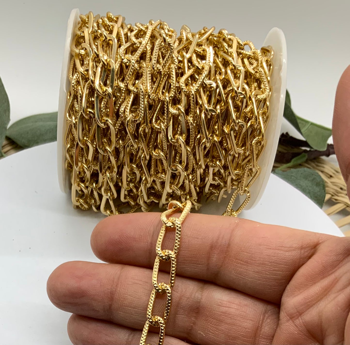 Cadena con Textura Twist en Aluminio
