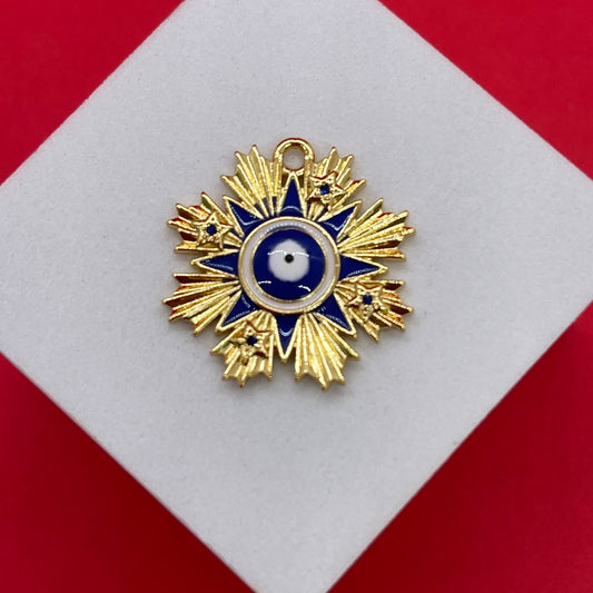 Material: Enchape de oro 18k   Dimensión: 22mm  Color: dorado  Cantidad: 1 pieza  SKU: 105990  El color puede ser diferente al de la imagen debido a los diferentes dispositivos de visualización y la alteración de la imagen.    Este material es duradero. Para prolongar su longevidad, evite exponerlo al agua, lociones, perfumes o cualquier otro producto químico.  ——————  The color may be different from the image due to different display devices and image alteration.    This material is durable. To prolong its